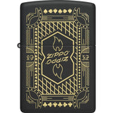 Zippo Lines Design Lighter 46483 - Compact Pocket Size With Black Matte Finish For Everyday Carry by Zippo