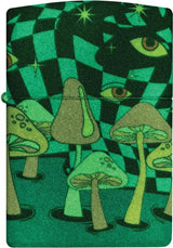 Zippo Mushroom Party Lighter - Glow In The Dark 540 Color Process Finish Boxed Gift For Party Lovers And Collectors by Zippo