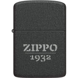 Zippo Design Lighter - Black Crackle Finish Heritage Edition for Collectors Gift by Zippo