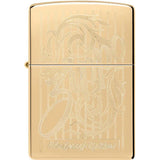 Zippo Swirl Filigree Lighter - Premium Brass Gift Ready For Collectors And Smokers by Zippo