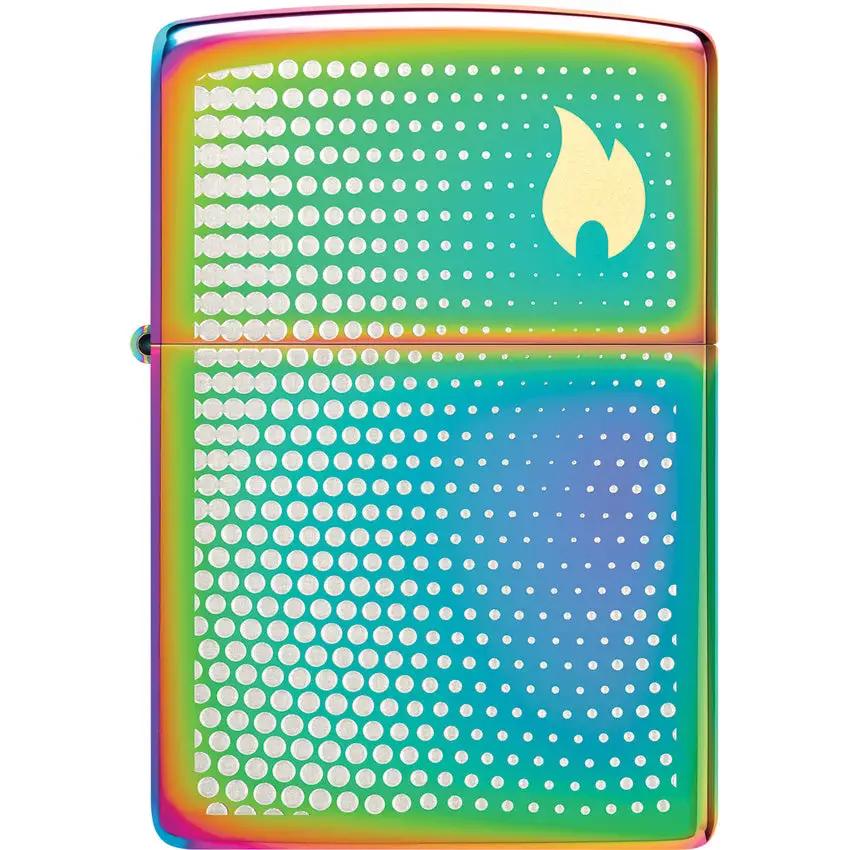 Zippo Dot Matrix Lighter - Laser Etched Two Tone Finish For Collectors And Gift Buyers by Zippo