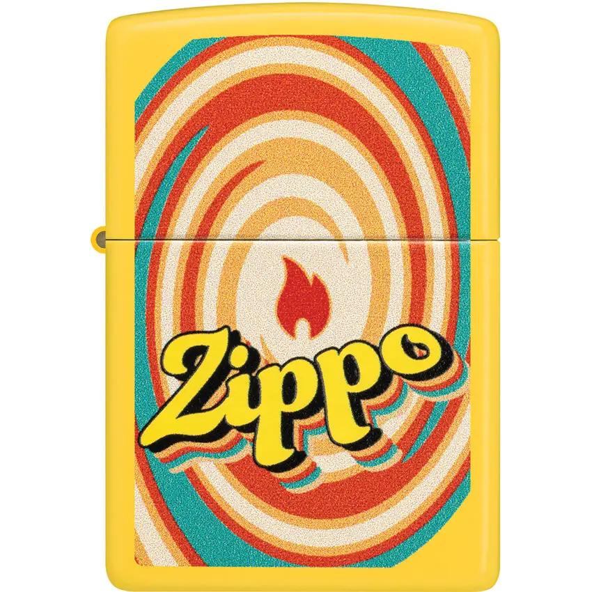 Zippo Swirls Lighter Sunflower Design 46570 - Boxed Gift For Lighter Collectors And Enthusiasts by Zippo