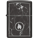 Zippo Marble Flame Lighter 46571 - High Polish Black Ice Finish Boxed Gift Ready by Zippo