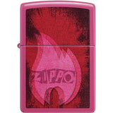 Zippo Pulse Design Pink Lighter - Boxed Gift for Her Collectible Pocket Lighter with Pink Finish by Zippo
