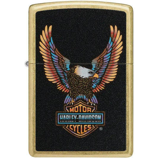 Harley-Davidson Zippo Lighter Street Brass Licensed Authentic Collectible For Bikers - Durable Pocket Carry by Zippo