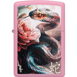 Zippo Mazzi Snake Lighter - Pink Design Licensed Collectors Edition Gift For Her Fans by Zippo