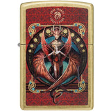 Zippo Lighter Anne Stokes Street Brass Edition Licensed Collectible - Gothic Fantasy Art Gift Boxed by Zippo