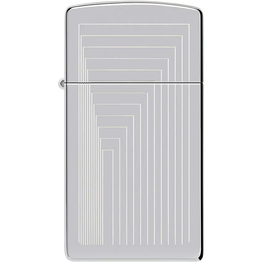 Zippo Slim Laser Pattern Lighter 46706 - Compact Portable Lighter With Distinctive Laser Pattern Finish For Collectors by Zippo