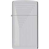 Zippo Slim Laser Pattern Lighter 46706 - Compact Portable Lighter With Distinctive Laser Pattern Finish For Collectors by Zippo
