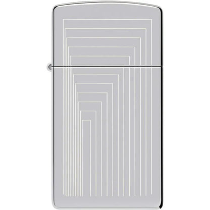 Zippo Slim Laser Pattern Lighter 46706 - Compact Portable Lighter With Distinctive Laser Pattern Finish For Collectors by Zippo