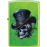 Zippo Steampunk Skull Lighter - Green Finish Boxed Gift For Collectors And Enthusiasts by Zippo