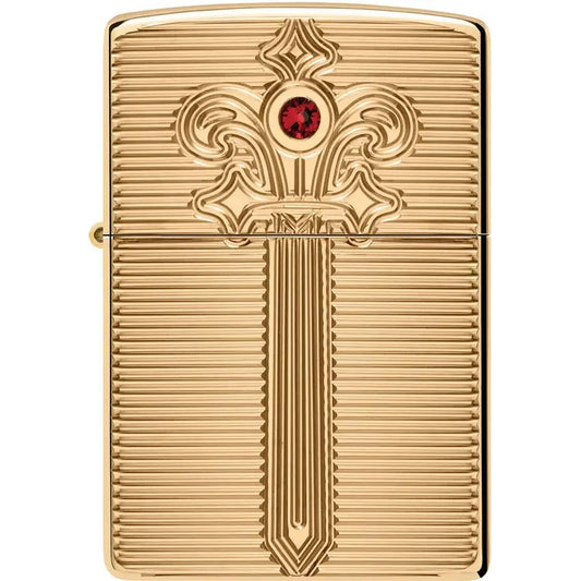 Zippo Royal Saber 46737 Lighter High Polish Brass Finish Gift for Collectors and Enthusiasts by Zippo
