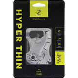 Zootility Hyper Thin Wallet Knife - Ultra Slim 0.087in With Ruler, Bottle Opener, Pry Bar, Removable Blade TSA Compliant by Zootility