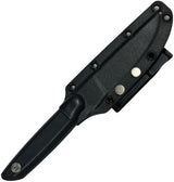 ZA-PAS Knives EHO Fixed Blade Black G10 Handle Full Tang 3.25in Stainless Blade Black Paint Finish Kydex Sheath by ZA-PAS Knives