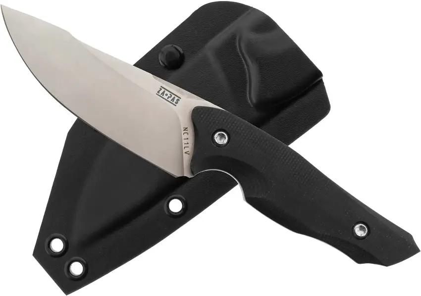ZA-PAS Knives Ninja Fixed Blade Knife - Black G10 Handle Full Tang D2 Tool Steel by ZA-PAS Knives