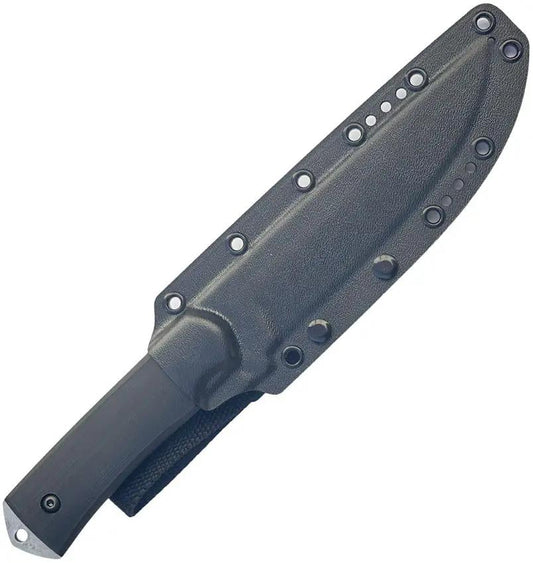 ZA-PAS Knives VIDI Fixed Blade - Black NMV Tool Steel, G10 Handle, Full Tang, Kydex Sheath by ZA-PAS Knives
