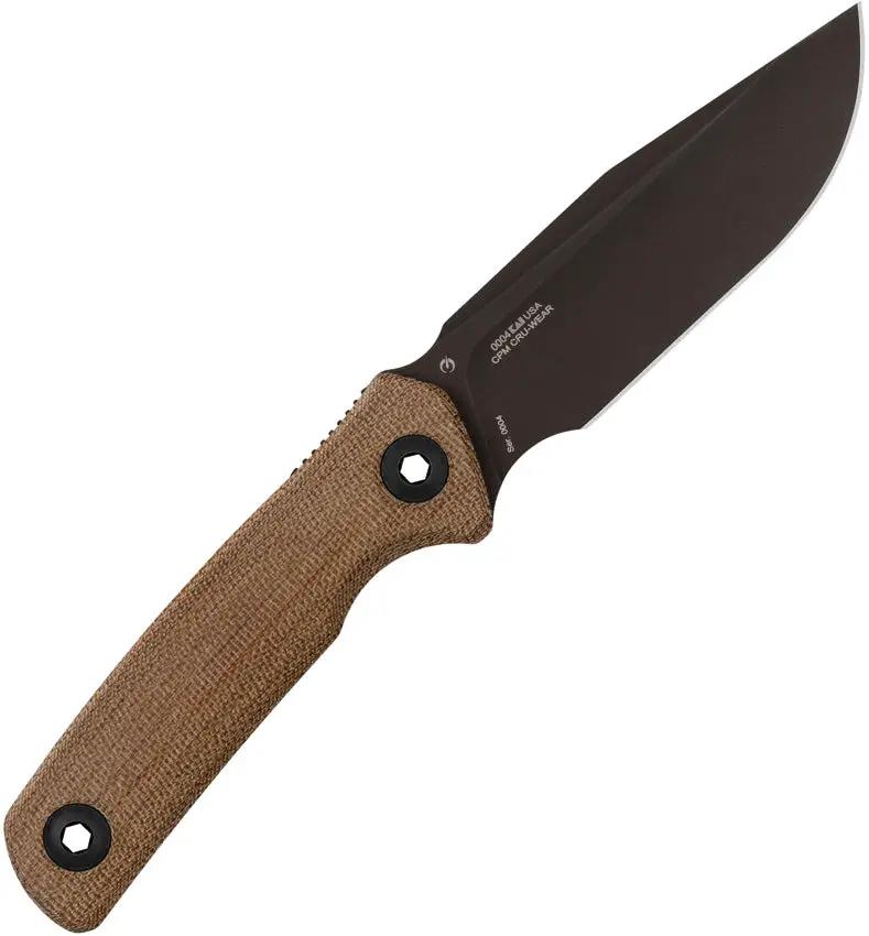 Zero Tolerance 0004 Fixed Blade Knife - Premium Micarta Handle And CPM Cru-Wear Blade With Cerakote by Zero Tolerance