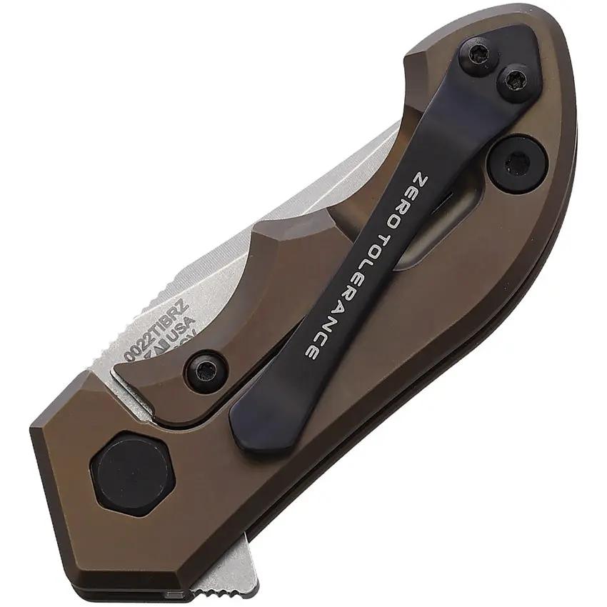 Zero Tolerance Small Galyean Knife - Bronze Titanium Handle With CPM 20CV Blade For EDC by Zero Tolerance
