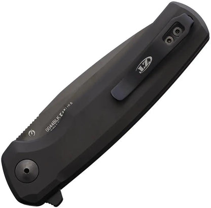 Zero Tolerance 0044 Button Lock Knife - Black Ti Handle With S45VN Drop Point Blade EDC Ready by Zero Tolerance