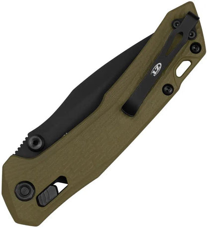 Zero Tolerance Duralock Olive G10 CPM M4 Drop Point Knife - Cerakote Finish For EDC Enthusiasts by Zero Tolerance