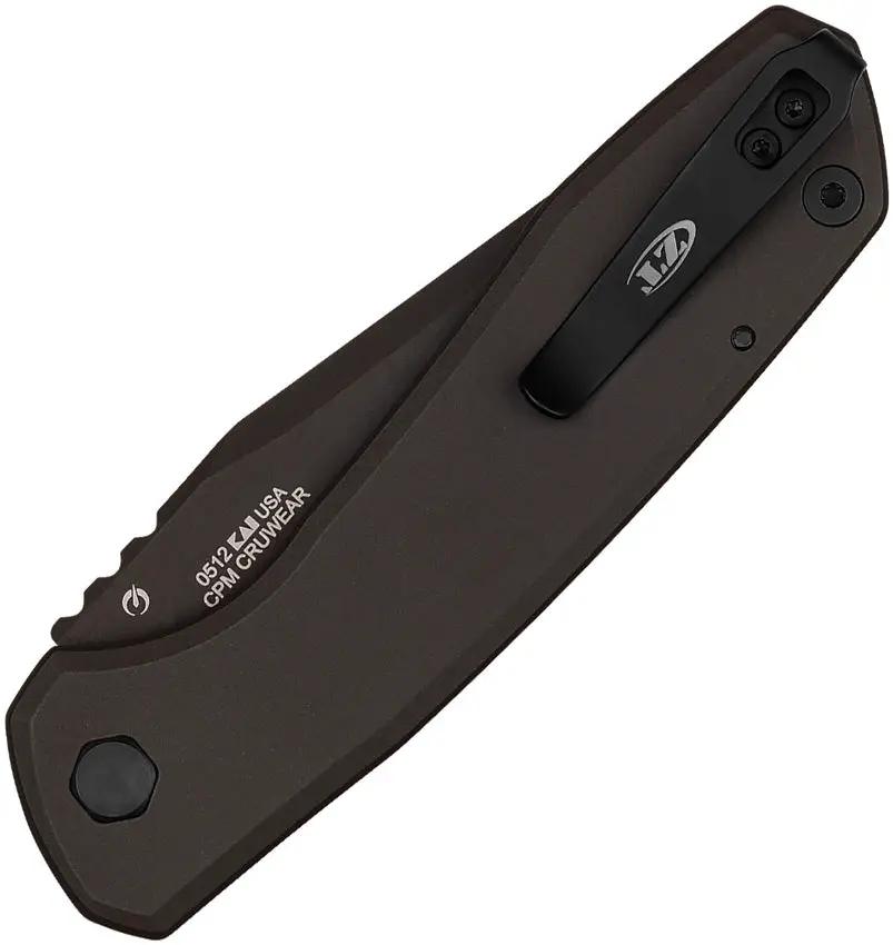 Zero Tolerance Auto 0512 Button Lock Knife - One-Handed Deployment For EDC Readiness by Zero Tolerance