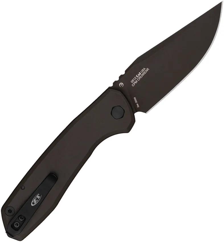 Zero Tolerance Auto 0512 Button Lock Knife - One-Handed Deployment For EDC Readiness by Zero Tolerance