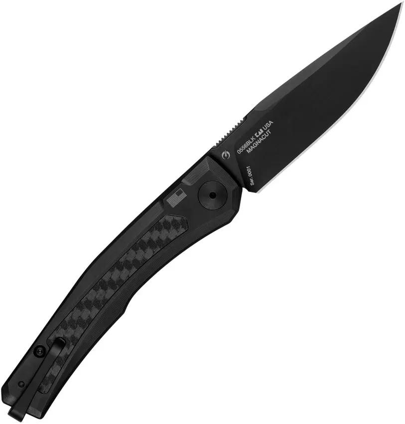 Zero Tolerance Auto 0556 Button Lock Knife - MagnaCut Blade, Carbon Fiber Inlay, EDC Ready by Zero Tolerance
