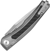 Zero Tolerance Auto 0556 Button Lock Knife - MagnaCut Blade Titanium Carbon Fiber Inlay For EDC by Zero Tolerance
