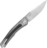 Zero Tolerance Auto 0556 Button Lock Knife - MagnaCut Blade Titanium Carbon Fiber Inlay For EDC by Zero Tolerance