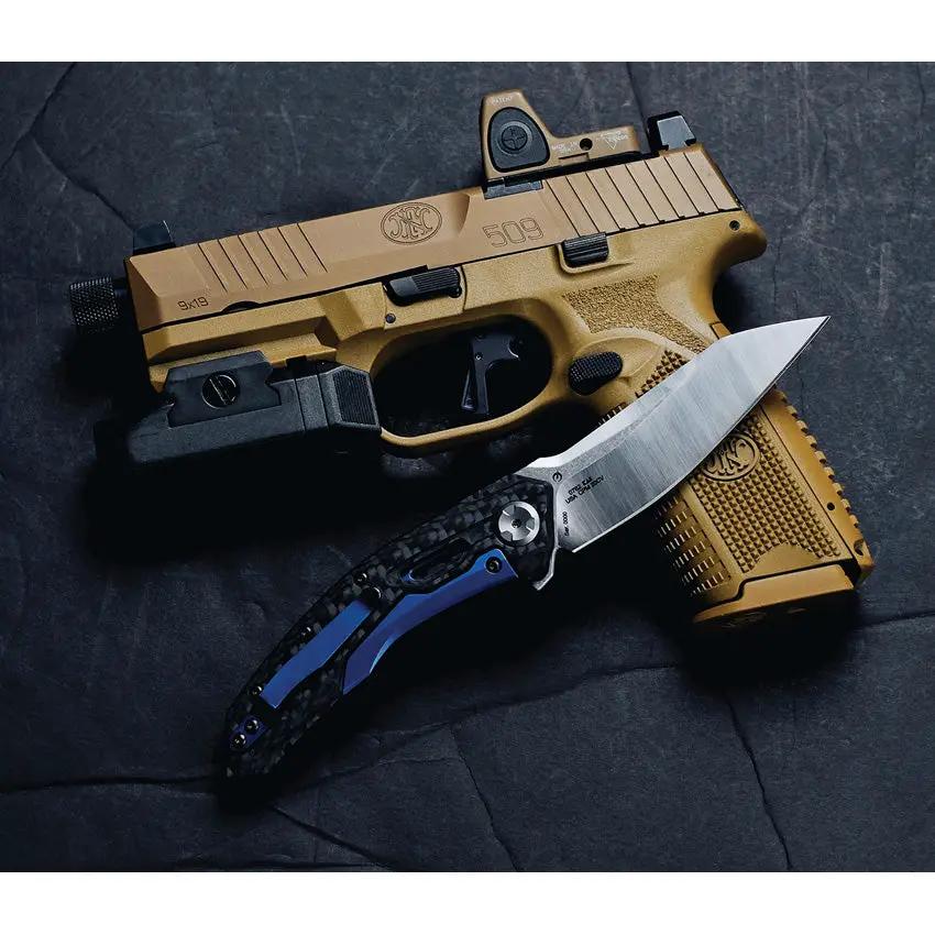 Zero Tolerance 0762 SubFramelock Knife CPM 20CV Blade Carbon Fiber Handle KVT Bearings - Precision EDC Tool by Zero Tolerance
