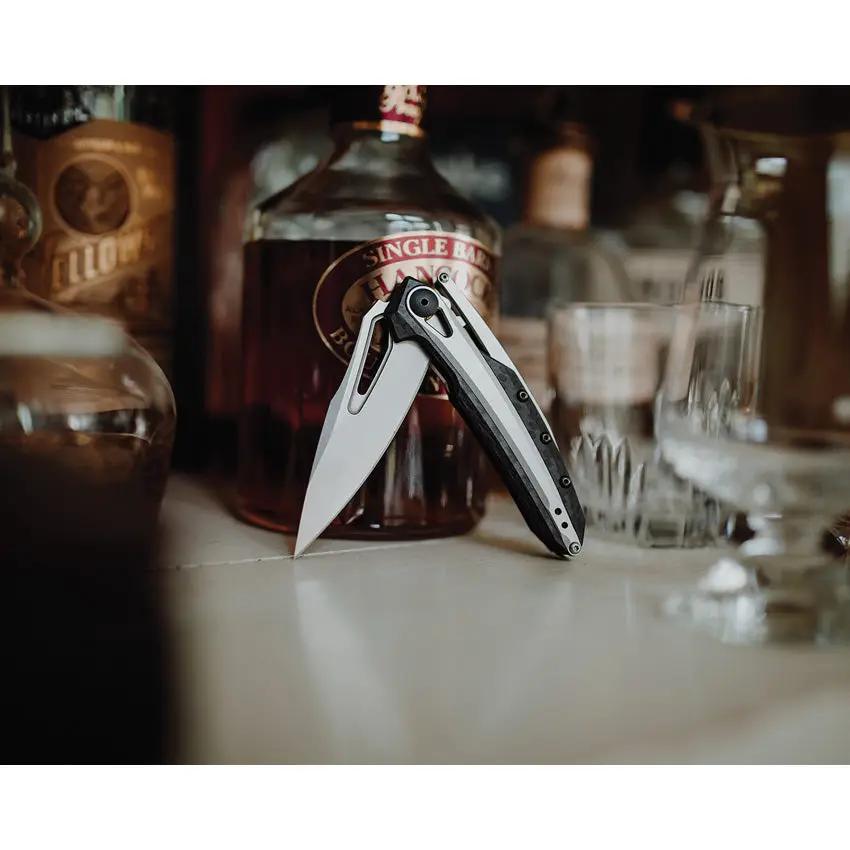 Zero Tolerance Original Linerlock CF 990 Knife - 3.25-Inch CPM-20CV Spear Point Blade Carbon Fiber Handle KVT Opening by Zero Tolerance