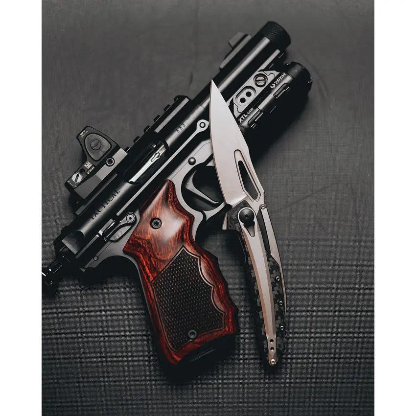 Zero Tolerance Original Linerlock CF 990 Knife - 3.25-Inch CPM-20CV Spear Point Blade Carbon Fiber Handle KVT Opening by Zero Tolerance