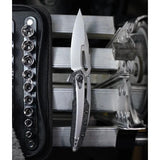 Zero Tolerance Original Linerlock CF 990 Knife - 3.25-Inch CPM-20CV Spear Point Blade Carbon Fiber Handle KVT Opening by Zero Tolerance