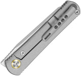 Kizer Feist 2 Framelock Knife M390 Reverse Tanto With Gray Titanium Handle Extended Tang EDC by Kizer Cutlery