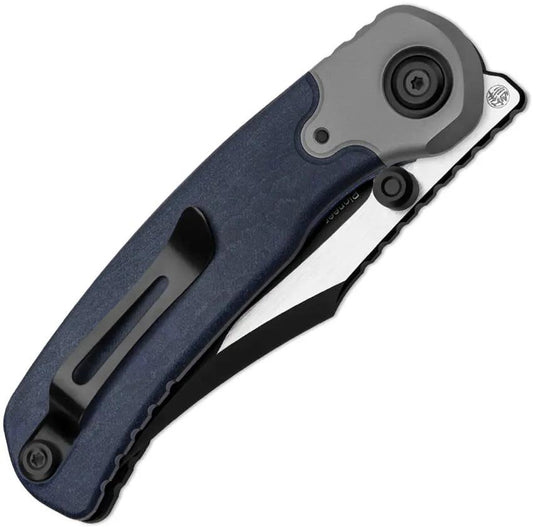 Kizer Cutlery Pioneer Linerlock Blue Canyon Richlite EDC Knife With S35VN Two Tone Blade Premium by Kizer Cutlery