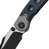 Kizer Cutlery Pioneer Linerlock Blue Canyon Richlite EDC Knife With S35VN Two Tone Blade Premium by Kizer Cutlery