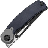 Kizer Pioneer Linerlock EDC Knife Blue Canyon Richlite S35VN Premium Titanium Bolsters by Kizer Cutlery