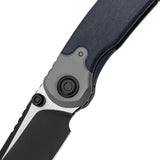 Kizer Pioneer Linerlock EDC Knife Blue Canyon Richlite S35VN Premium Titanium Bolsters by Kizer Cutlery