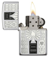 Zippo 24196 Ace Lighter – High Polish Chrome Finish by Zippo
