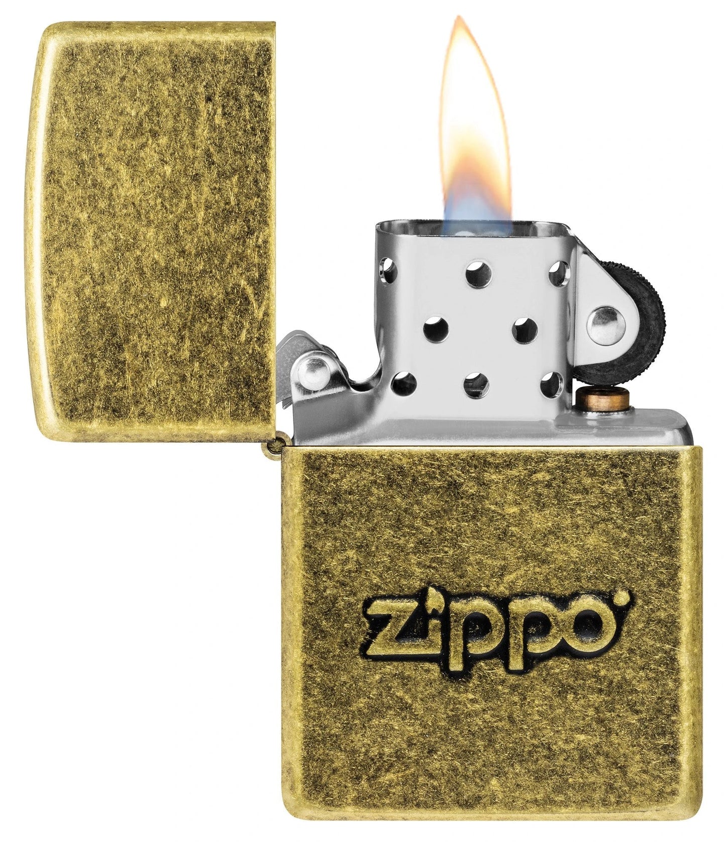 Zippo Antique Stamp Lighter – Antique Brass Finish by Zippo