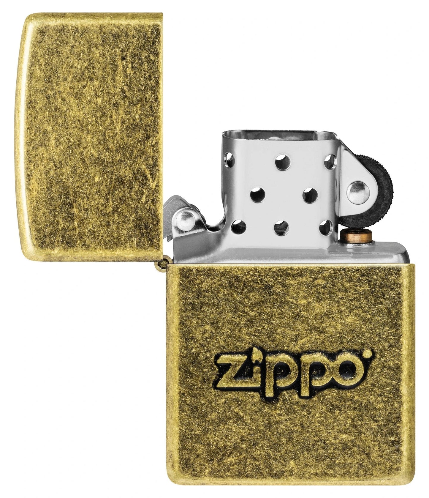 Zippo Antique Stamp Lighter – Antique Brass Finish by Zippo