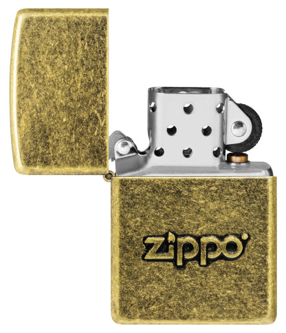 Zippo Antique Stamp Lighter – Antique Brass Finish by Zippo