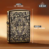Zippo Armor® St. Benedict Design Windproof Lighter by Zippo