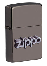 Zippo 3D Logo Design Windproof Lighter – Black Ice® by Zippo