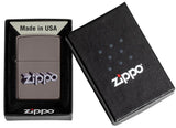 Zippo 3D Logo Design Windproof Lighter – Black Ice® by Zippo