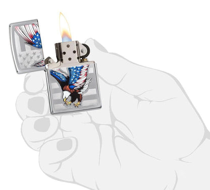 Zippo E-Star Award Lighter – High Polish Chrome by Zippo