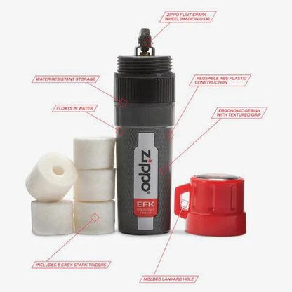 Emergency Fire Kit – Compact All-Weather Fire Starter by Zippo