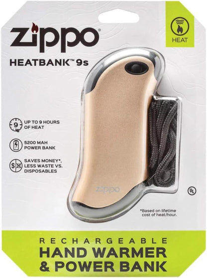 HeatBank® 9s Rechargeable Hand Warmer & Power Bank by Zippo