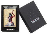 Zippo Mazzi® Dragon Warrior High Polish Brass Windproof Lighter by Zippo