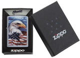 Zippo 24764 Mazzi Freedom Watch Eagle Lighter – Street Chrome Finish by Zippo